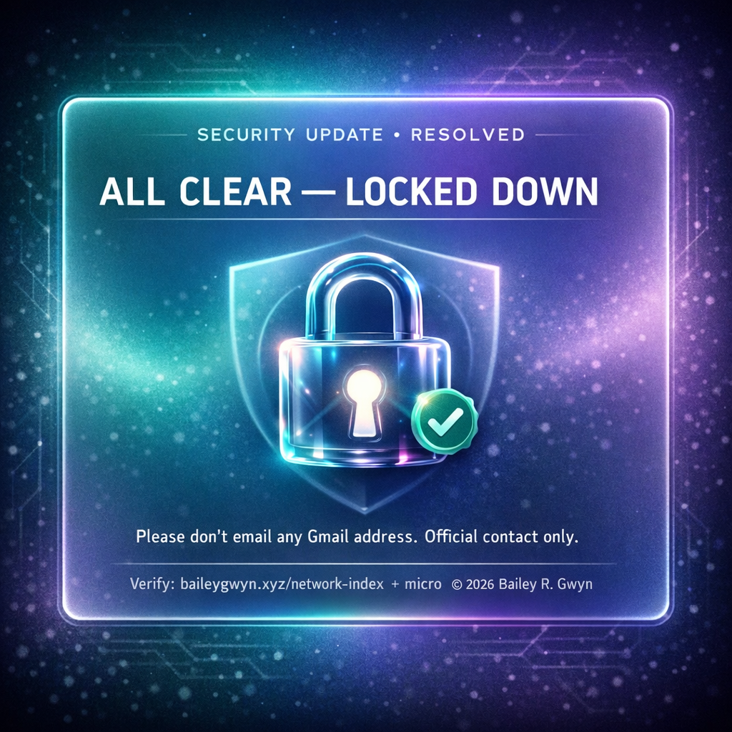 All clear — and Gmail is officially dead to me